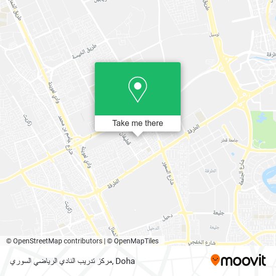 مركز تدريب النادي الرياضي السوري map