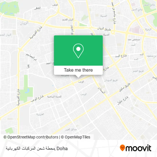 محطة شحن المركبات الكهربائية map