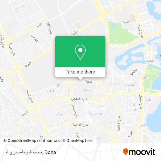 جامعة الدوحة-مخرج 4 map