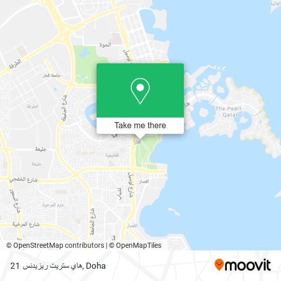 21 هاي ستريت ريزيدنس map