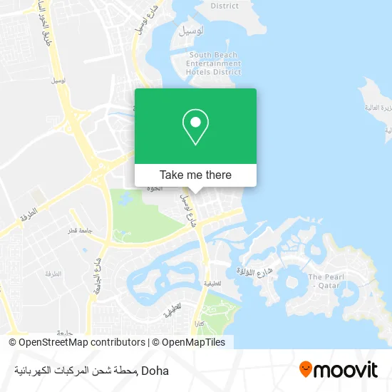 محطة شحن المركبات الكهربائية map