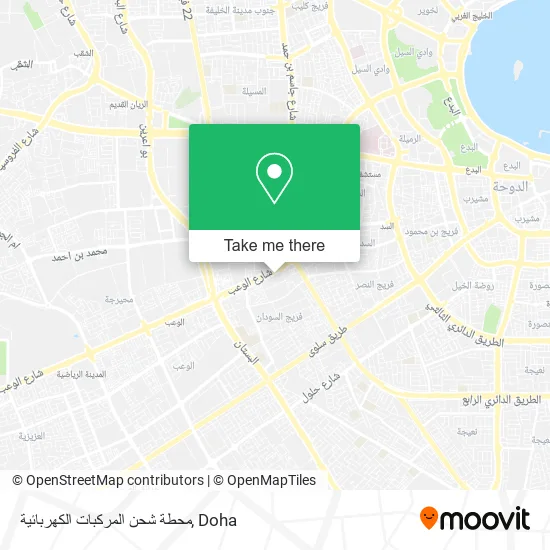 محطة شحن المركبات الكهربائية map