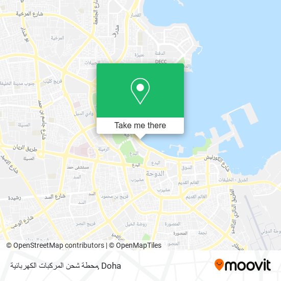 محطة شحن المركبات الكهربائية map