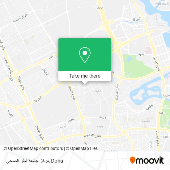 مركز جامعة قطر الصحي map