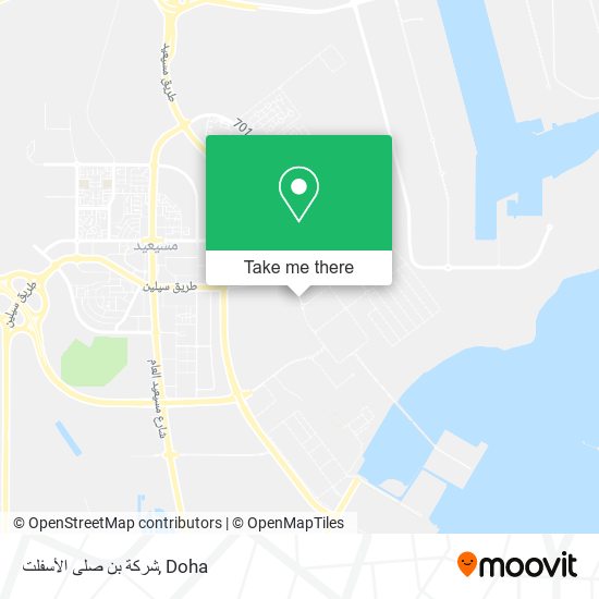 شركة بن صلى الأسفلت map