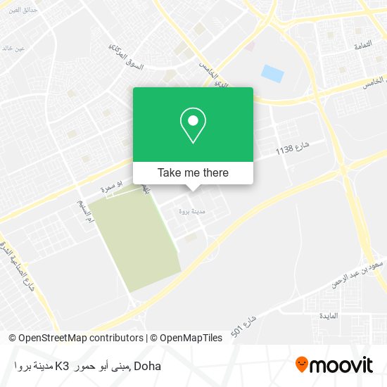 مدينة بروا K3 مبنى أبو حمور map
