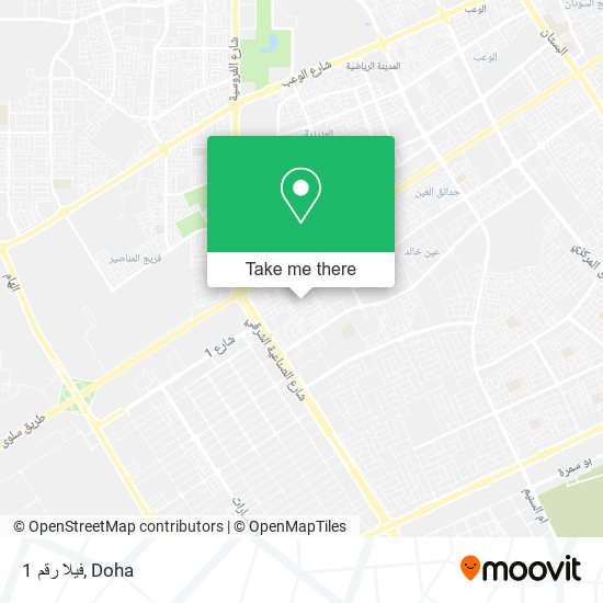 فيلا رقم 1 map