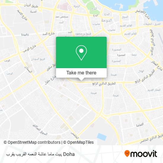 بيت ماما عاشة النعمه القريب يقرب map