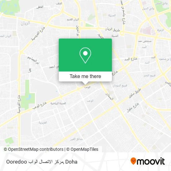 Ooredoo مركز الاتصال الواب map