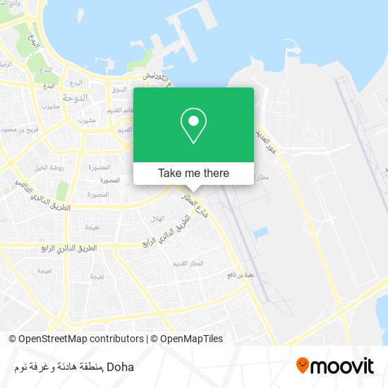 منطقة هادئة وغرفة نوم map