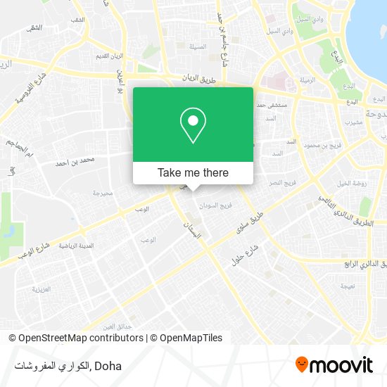 الكواري المفروشات map