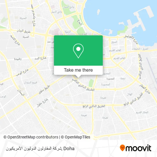 شركة المقاولون الدوليون الأمريكيون map