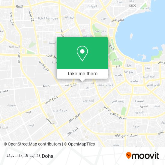 فالنتينو السيدات خياط map