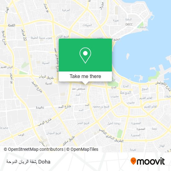 شقة الريان الدوحة map