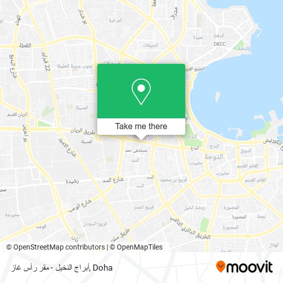 أبراج النخيل - مقر رأس غاز map