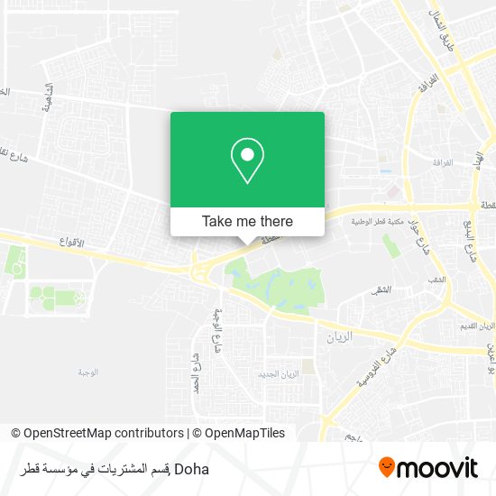 قسم المشتريات في مؤسسة قطر map