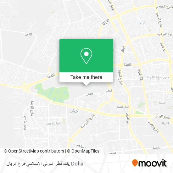 بنك قطر الدولي الإسلامي-فرع الريان map