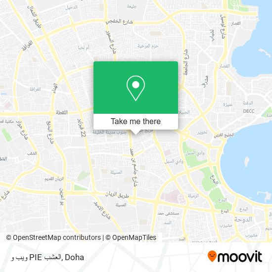 ويب و PIE العشب map