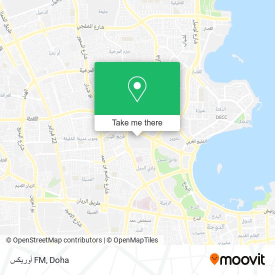 أوريكس FM map