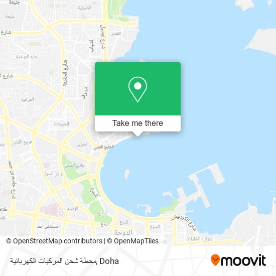 محطة شحن المركبات الكهربائية map