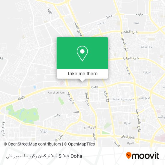 أتيلا تركمان وكورسات موراتلي S فيلا map