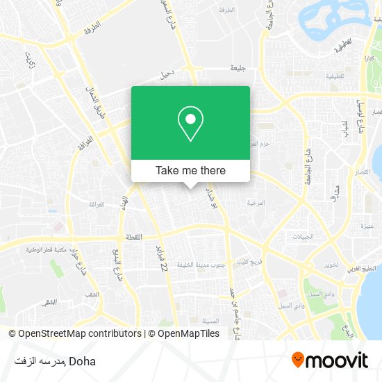 مدرسه الزفت map