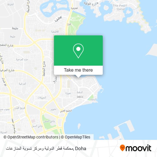 محكمة قطر الدولية ومركز تسوية المنازعات map