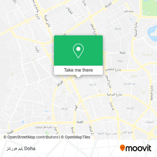 تيم هورتنز map