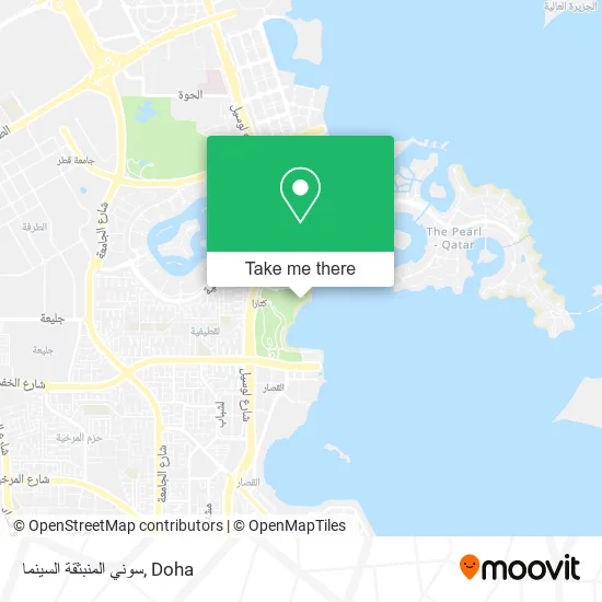 سوني المنبثقة السينما map