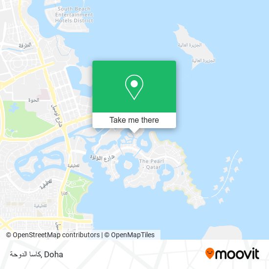 كاسا الدوحة map