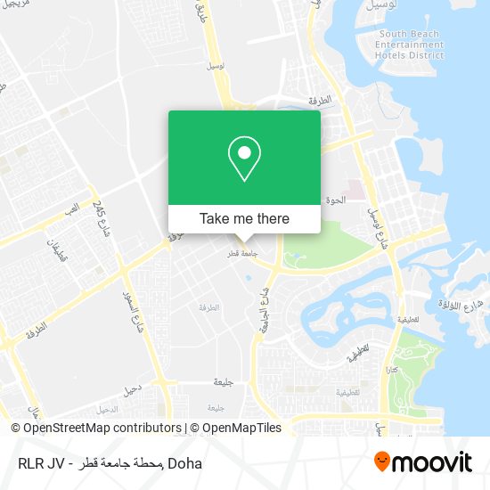 RLR JV - محطة جامعة قطر map