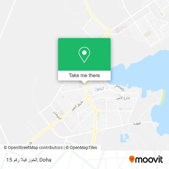 الخور فيلا رقم 15 map