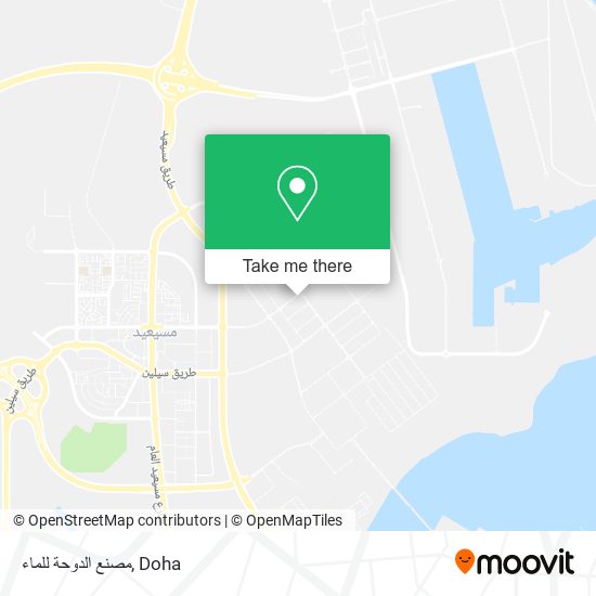 مصنع الدوحة للماء map