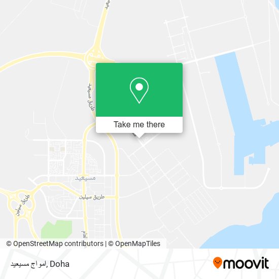 امواج مسيعيد map