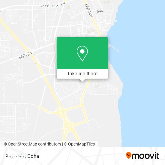 بوتيك مزينة map