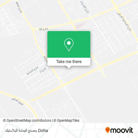 مصنع اليمامة للبلاستيك map