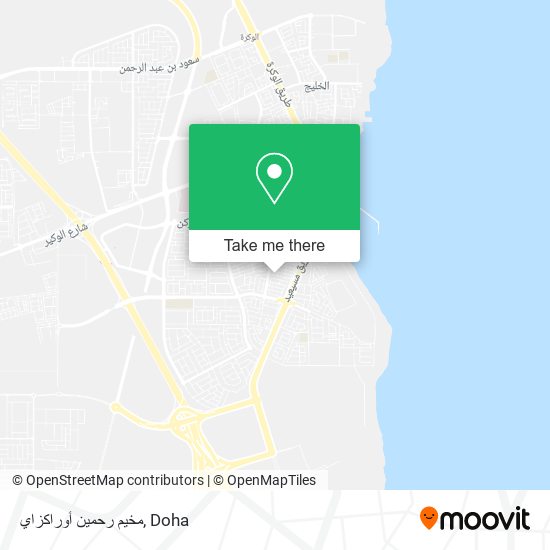 مخيم رحمين أوراكزاي map