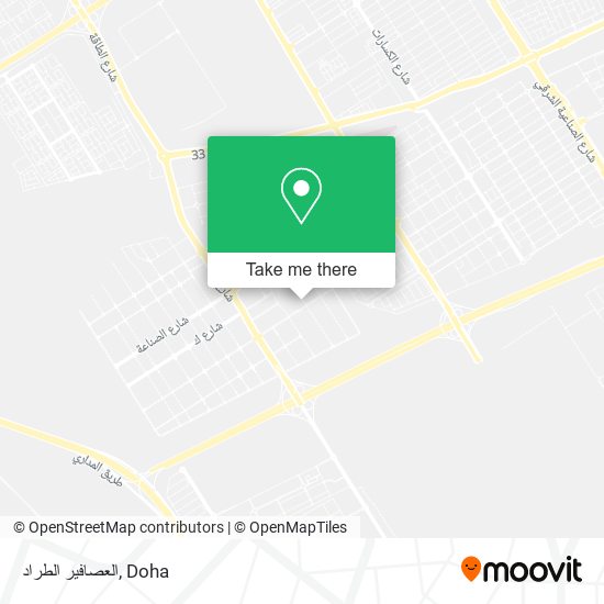 العصافير الطراد map