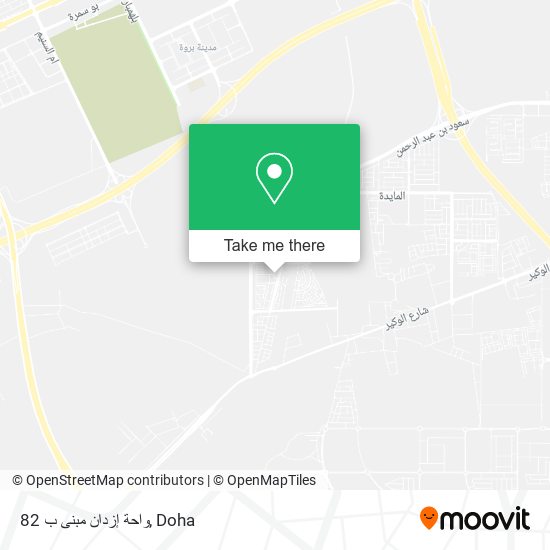واحة إزدان مبنى ب 82 map