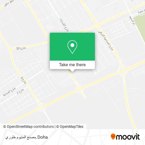 مصنع المنيوم خلوري map