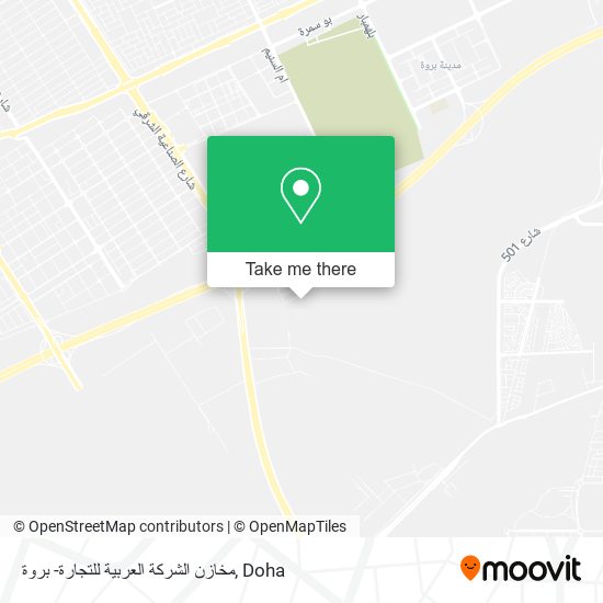 مخازن الشركة العربية للتجارة- بروة map