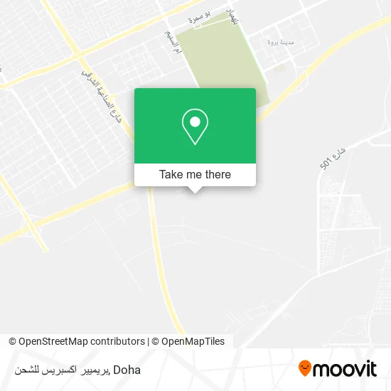 بريميير اكسبريس للشحن map
