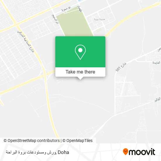 ورش ومستودعات بروة البراحة map