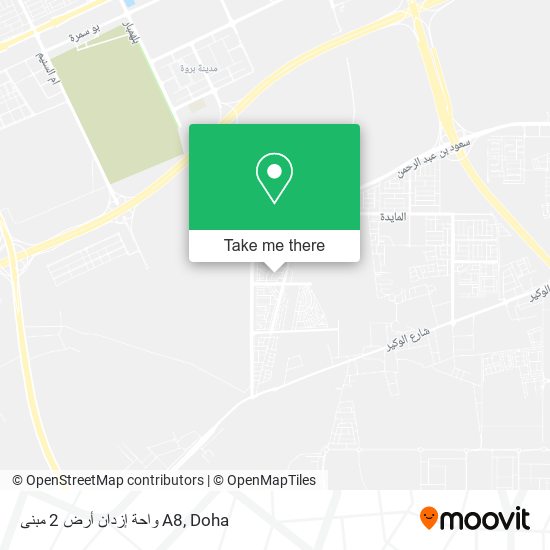 واحة إزدان أرض 2 مبنى A8 map