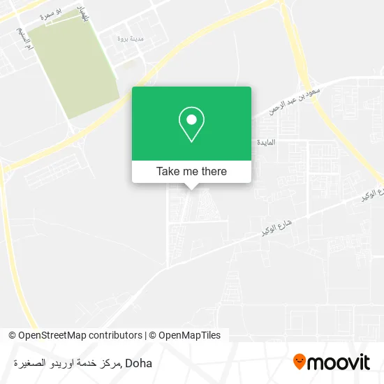 مركز خدمة اوريدو الصغيرة map