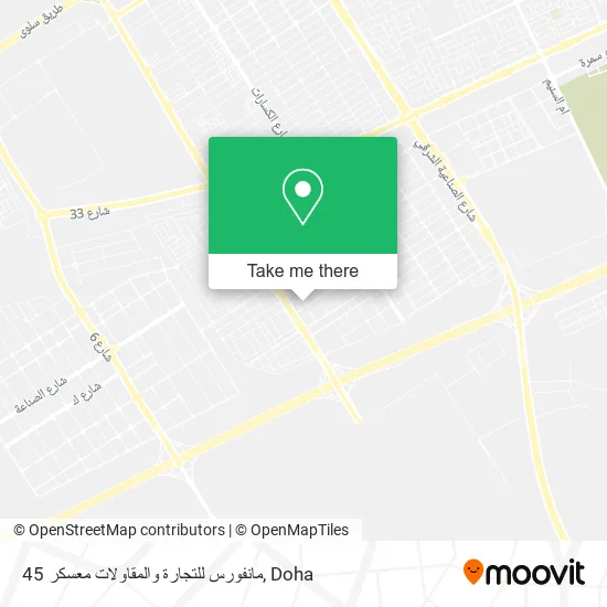 مانفورس للتجارة والمقاولات معسكر 45 map