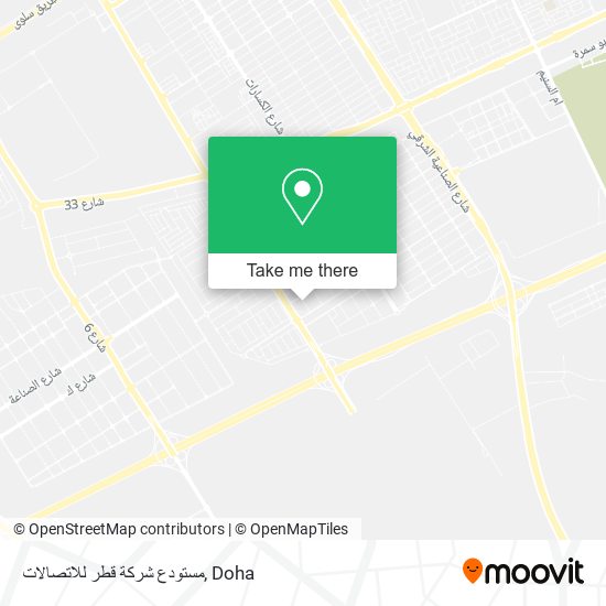 مستودع شركة قطر للاتصالات map