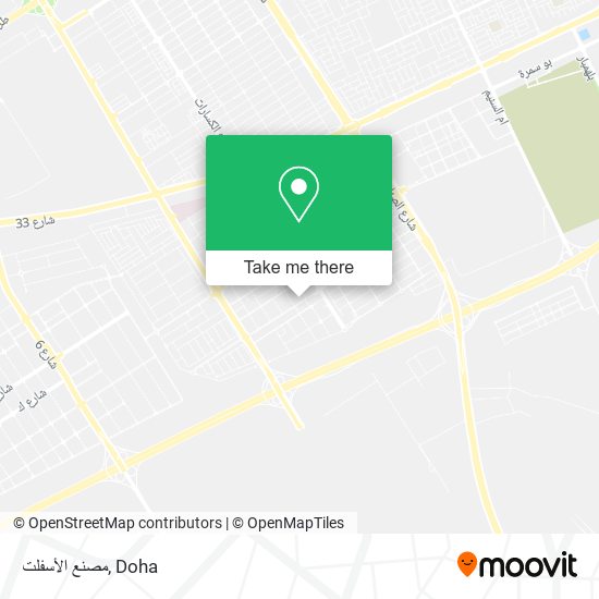 مصنع الأسفلت map
