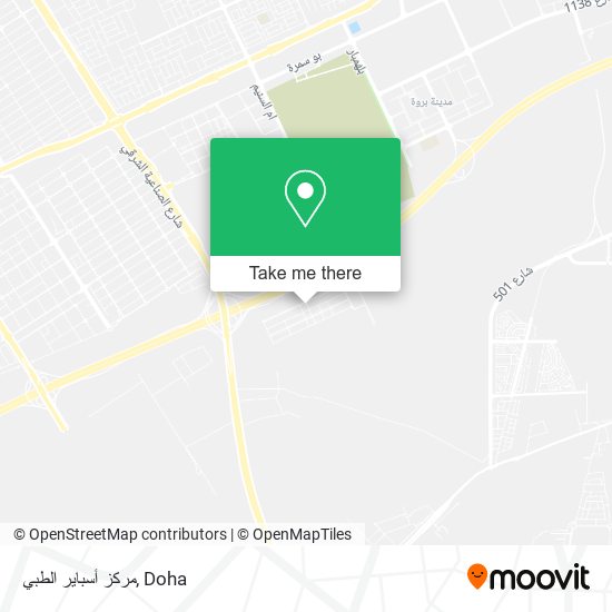 مركز أسباير الطبي map