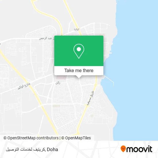 كريتيف لخدمات التوصيل map